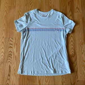 Vineyard Vines Women’s Baby Blue Striped Crewneck
